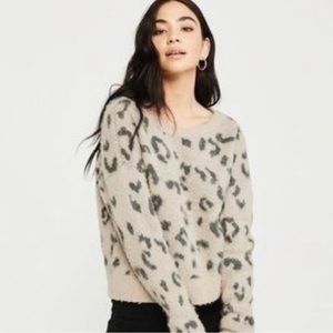 Abercrombie & Fitch Leopard Sweater // Medium